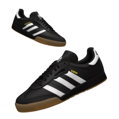 black adidas samba shoes sticker