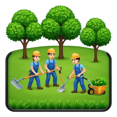 landscaping company sticker