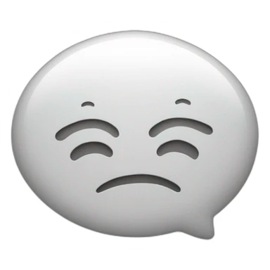 Emoji of a chat bubble with sound waves. sticker