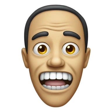 creepy smile sticker