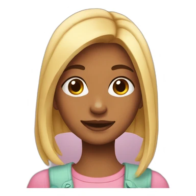 Girl with pecas sticker