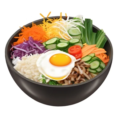 Bibimbap korean rice sticker