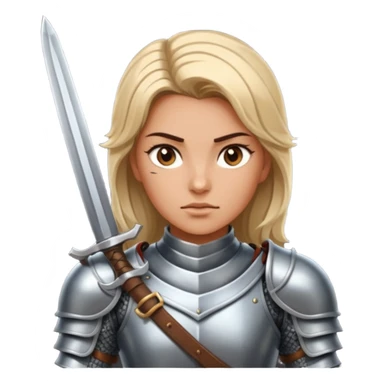 Female Knight Warrior sticker