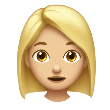 Rubia durmiendo  sticker