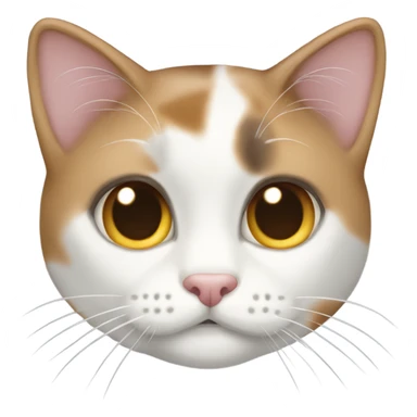 Dilute calico cat sticker