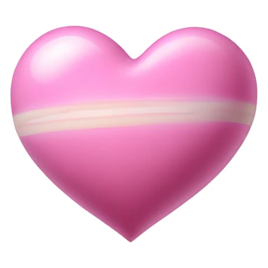 babypink heart shape saturn sticker
