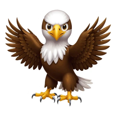 eagle playing bloxfrits fruit game sticker