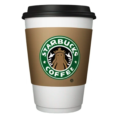 Starbucks coffee cup sticker