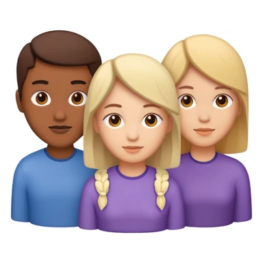 now a icon of three people isometric sticker