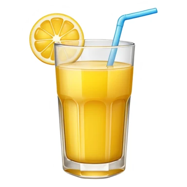 yellow juice in glass sticker