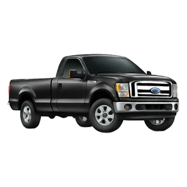 Black ford truck sticker