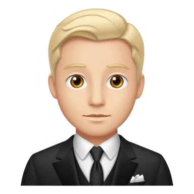 traje de gala primer plano hombre sticker