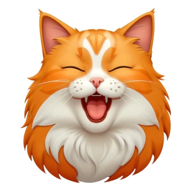 sleepy cat yawning sticker
