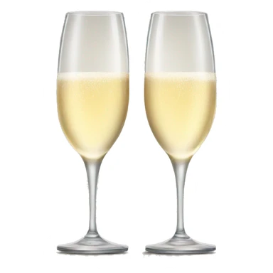 Two glasses champagne  sticker