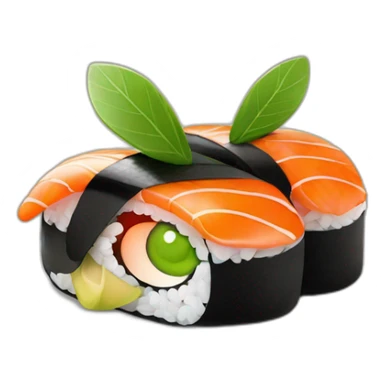 bug-eat-sushi-shining sticker