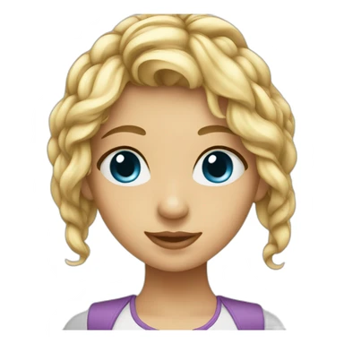 blueeyed italian girl sticker