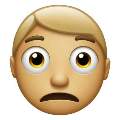 Very very tired face, standard iPhone emoji color, with bubbles and particles around the face sticker