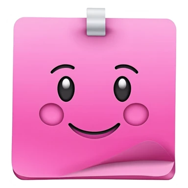 pink post-it note sticker