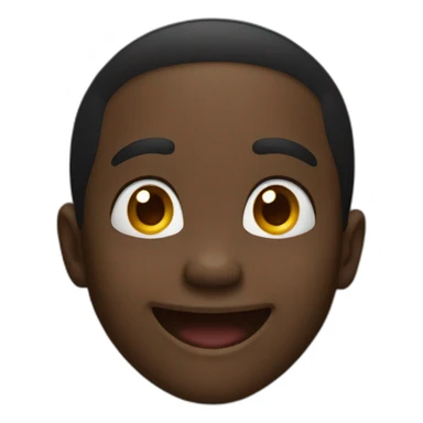 black kid laughing sticker