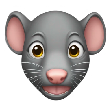 triggered rat face sticker