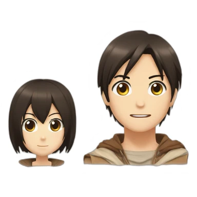 mikasa and eren sticker