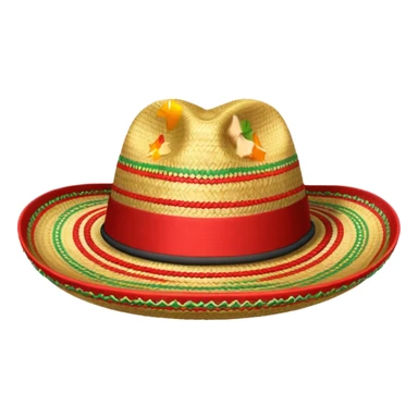 Sombrero de paja con una tira roja en la parte central sin ninguna soporte solo una tira como el de abajo a la derecha sin la flor y sin la tira roja en la parte saliente  sticker
