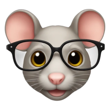 Rat lunettes de soleil sticker