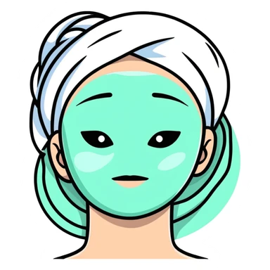 skincare for oily skin, face treatment sticker