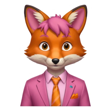 Nick Wilde (pink shirt with tie) from the Zootopia Disney movie sticker