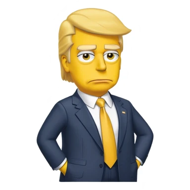 Simpson trump sticker