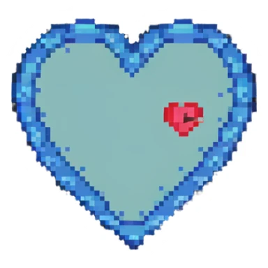 heart pixel art sticker