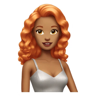 glamorous ginger barbie  sticker