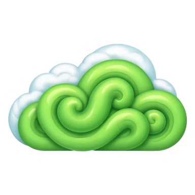 bad smell green musk cloud sticker