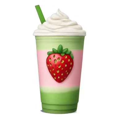 Strawberry Matcha Latte sticker