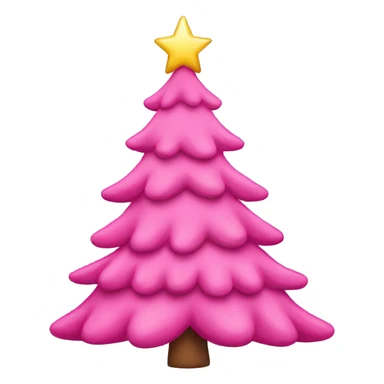 Pink Christmas tree  sticker