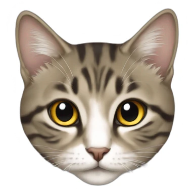 Üzgün kedi  sticker