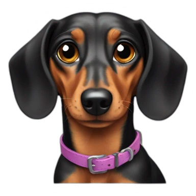 Harlequin dachshund sticker
