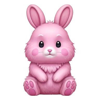 Conejo rosado sticker