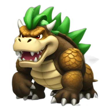 black bowser sticker
