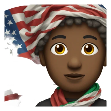 african american flag sticker