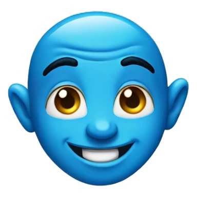 blue genie happy sticker