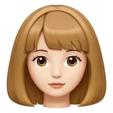 single light brown bob wig no person sticker