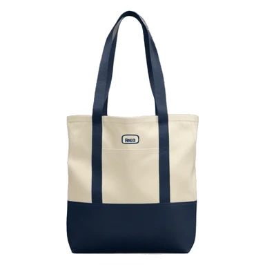 LL bean tote bag in navy blue sticker