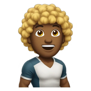 Bouffon playing rugby sticker