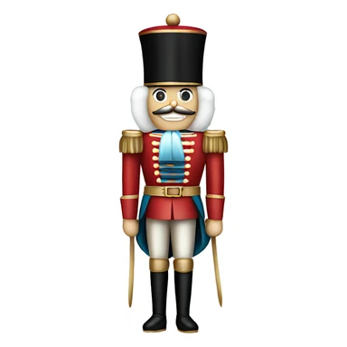 christmas nutcracker full body sticker