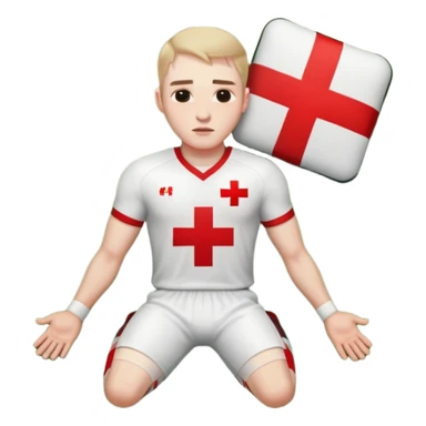 excluded player with red cross on him sticker