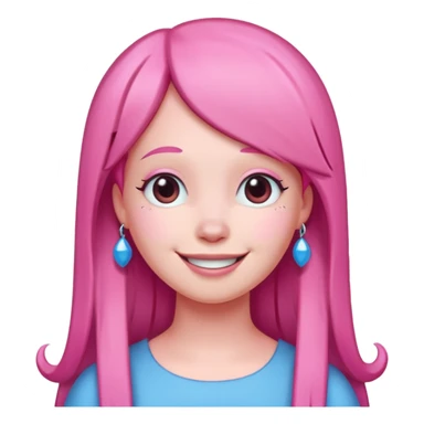 happy earringed princess bubblegum sticker