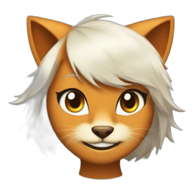 Buffed Catgirl Firefox sticker