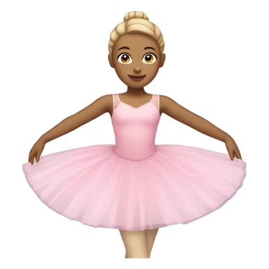 Pink Ballerina with light skin sticker