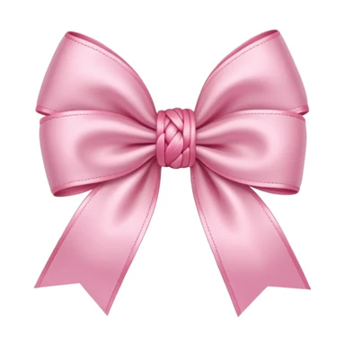 sakura bow with braided loops sticker